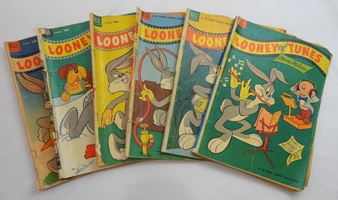 (6) GOLDEN AGE DELL LOONEY TUNES COMICS