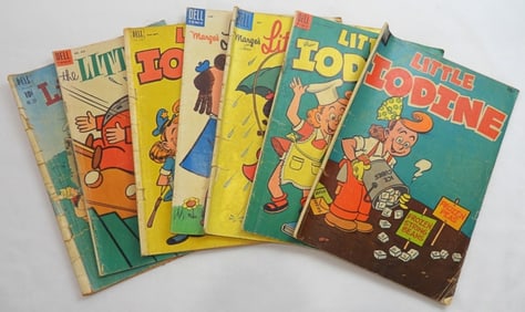 (7) DELL GOLDEN AGE COMICS LITTLE IODINE