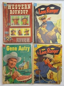 (4) GOLDEN AGE WESTERN COMICS - DELL