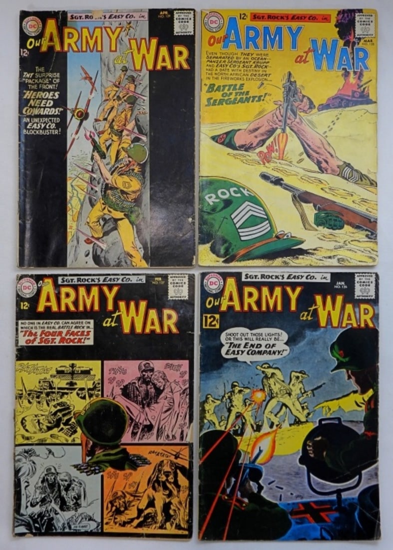 (4) OUR ARMY AT WAR #126 thru #129 (1 of 2)