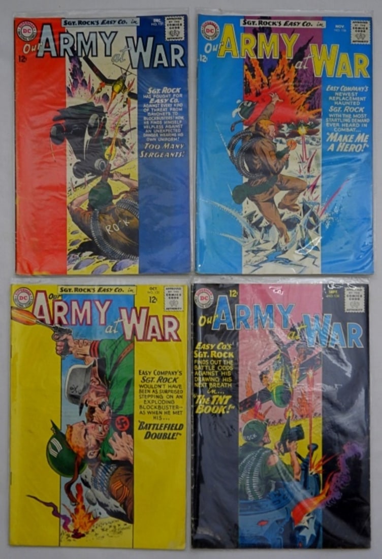 (4) OUR ARMY AT WAR #134 thru #137 (1 of 2)