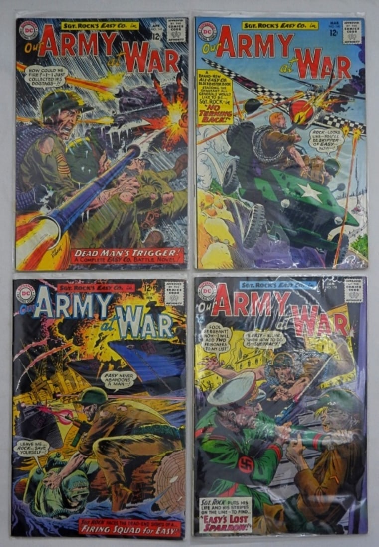 (4) OUR ARMY AT WAR #138 thru #141 (1 of 2)
