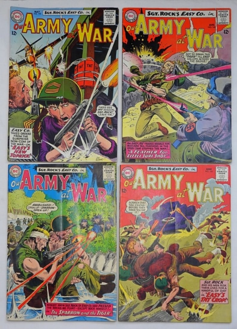(4) OUR ARMY AT WAR #142 thru #145 (1 of 2)