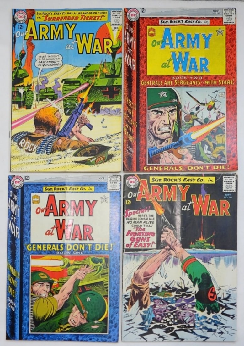 (4) OUR ARMY AT WAR #146 thru #149 (1 of 1)