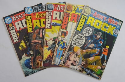 (5) SGT ROCK ARMY AT WAR #239, 243, 244