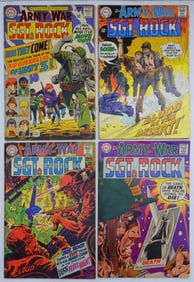 (4) ARMY AT WAR SGT ROCK #188, #191,
