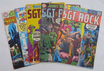 (5) ARMY AT WAR SGT ROCK #196, #197,