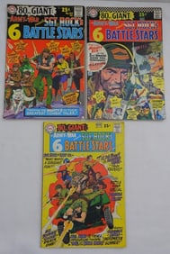 (3) BATTLE STARS ARMY AT WAR SGT ROCK