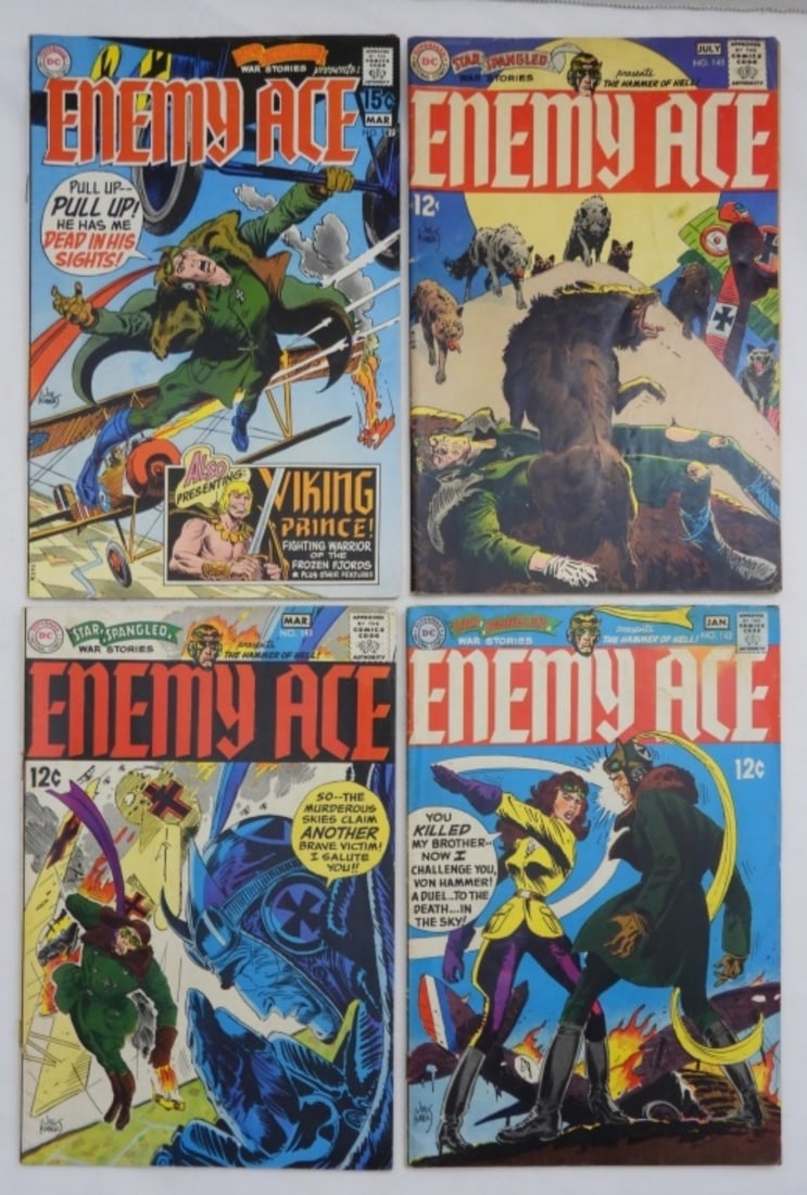 (4) ENEMY ACE WAR STORIES DC COMICS (1 of 2)