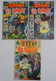 (3) G.I. COMBAT "BIG" DC COMICS 64pg