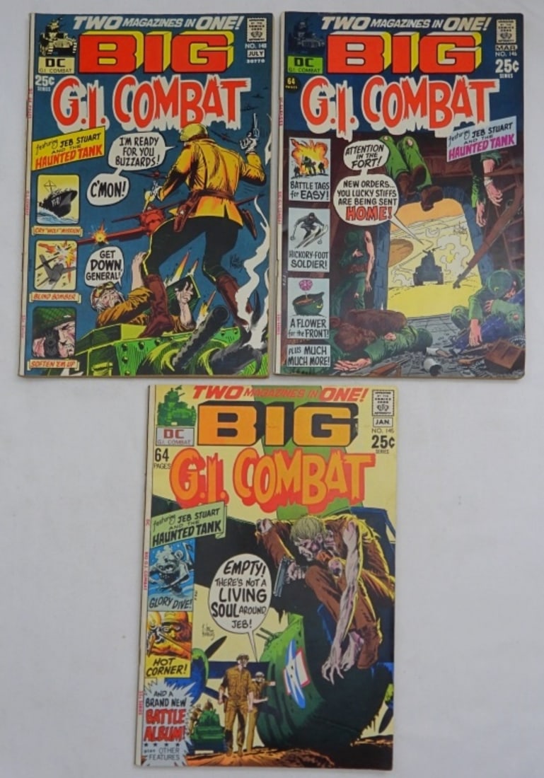 (3) G.I. COMBAT "BIG" DC COMICS 64pg (1 of 2)