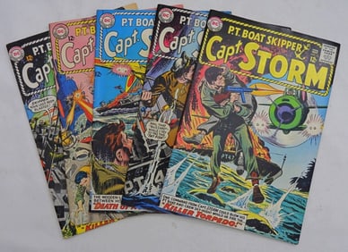 (5) CAPT. STORM #1 thru #5 DC COMICS