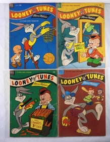 (4) DELL LOONEY TUNES 1953-54 COMICS