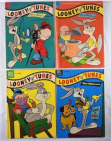 (4) 1954-58 DELL LOONEY TUNES COMICS