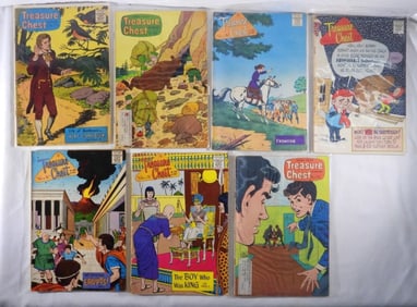 (9) TREASURE CHEST COMIC BOOKS 1964-67