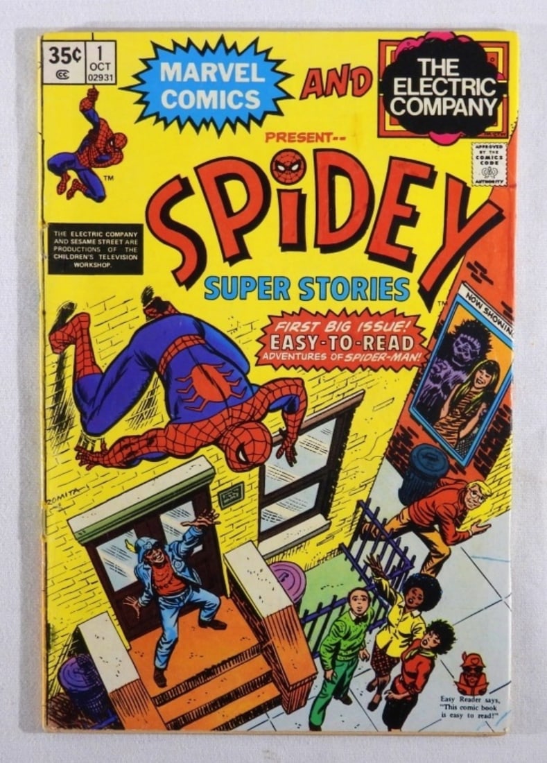 1974 NO. 1 VOL. 1 MARVEL SPIDEY COMIC: 1974 NO. 1 VOL. 1 MARVEL SPIDEY SHORT STORIES COMIC (VG)