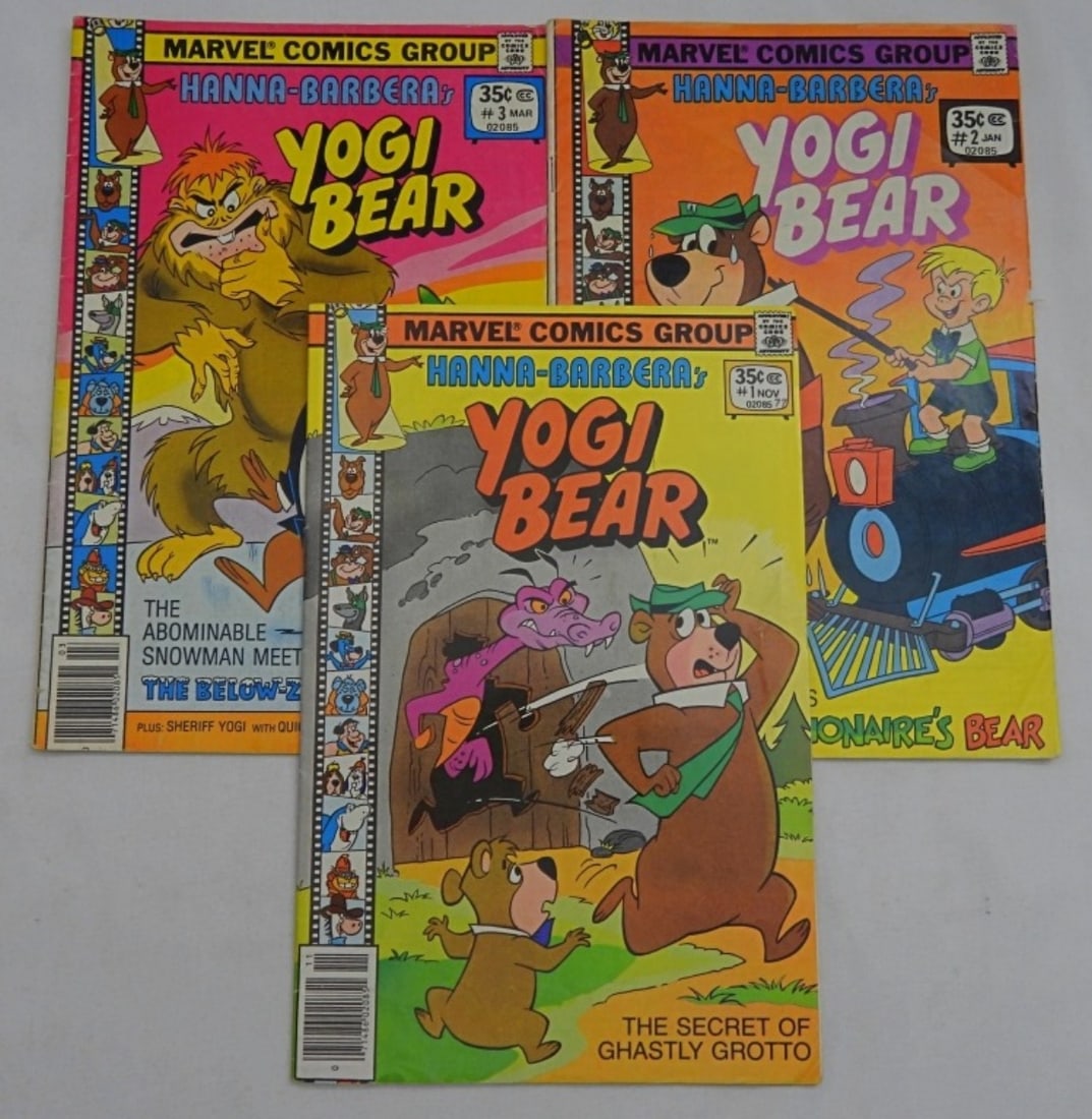 1977 YOGI BEAR MARVEL COMICS NO.1-3 (1 of 2)