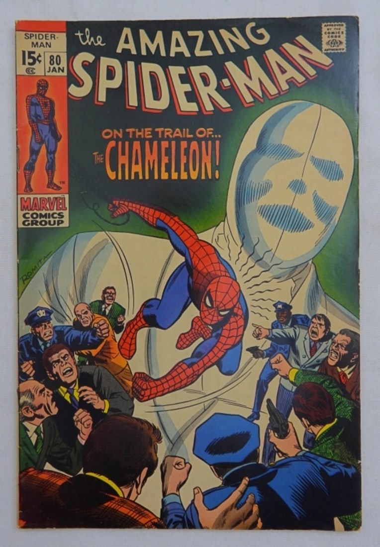 1970 THE AMAZING SPIDER-MAN NO. 80 COMIC: 1970 THE AMAZING SPIDER-MAN VOL. 1 NO. 80 COMIC (GOOD)