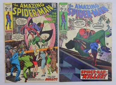 1970 NO. 90-91 SPIDERMAN MARVEL COMICS
