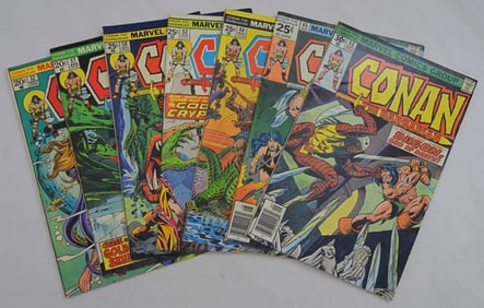 (7) CONAN THE BARBARIAN COMICS 1973-76