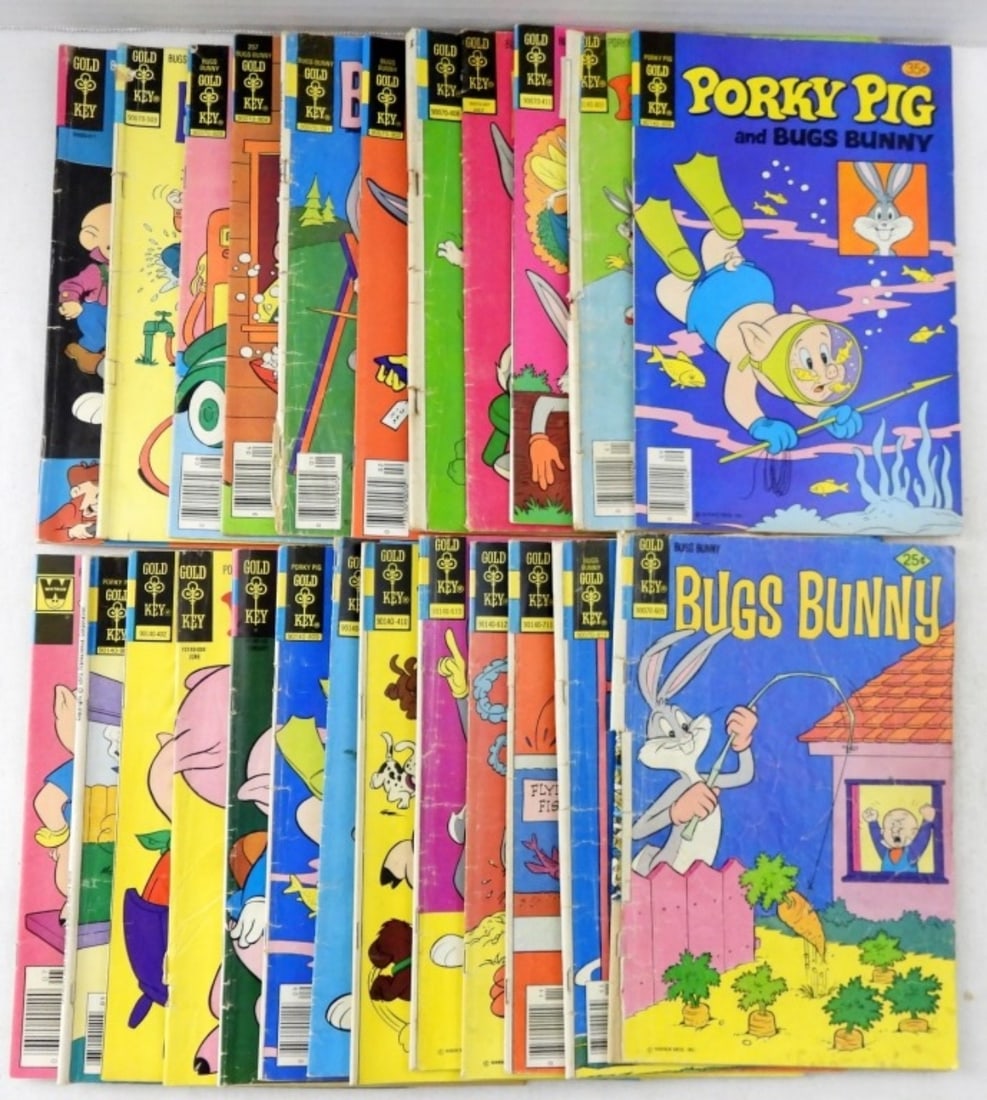 (11) BRONZE GOLD KEY BUGS BUNNY & MORE (1 of 2)