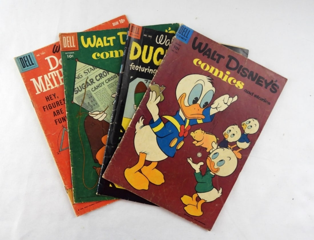 (4) WALT DISNEY COMIC LOT- 1953-1959 (1 of 3)