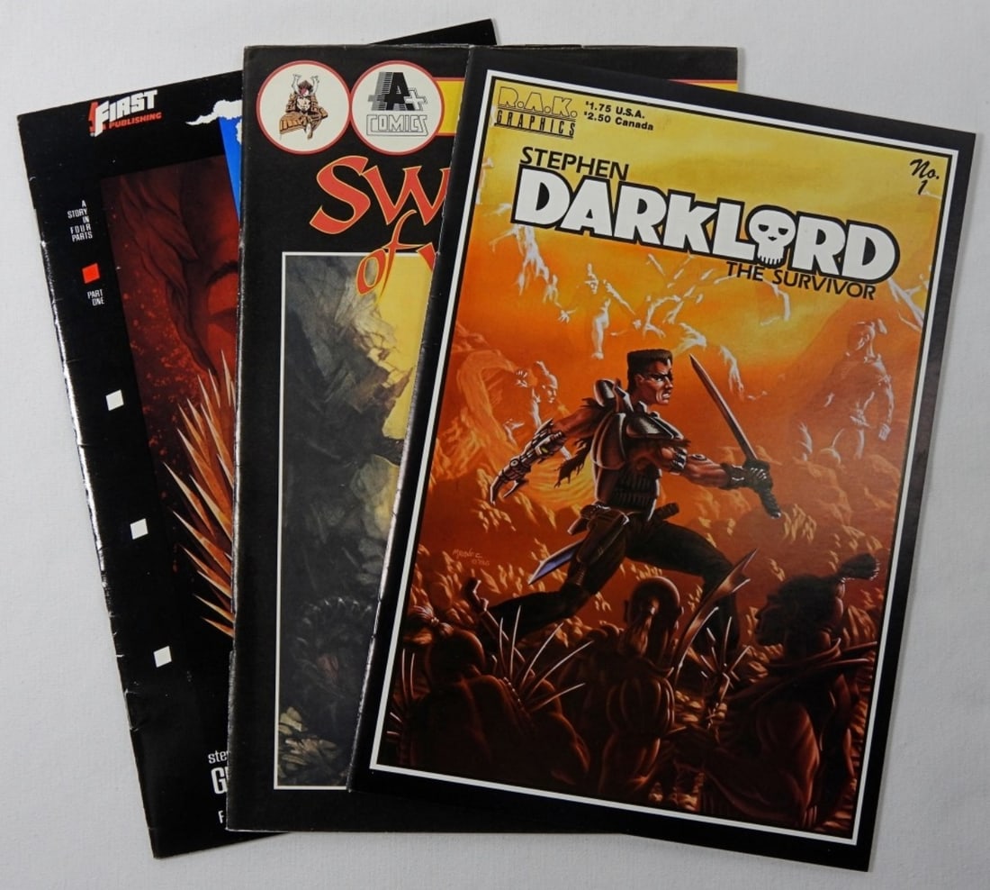 (3) #1 ISSUES - DARKLORD, TWILIGHT MAN,: SWORDS OF VALOR - VARIOUS PUBLISHERS - ALL NICE CONDITION