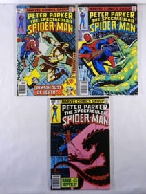(3) 1979 MARVEL COMICS SPIDERMAN
