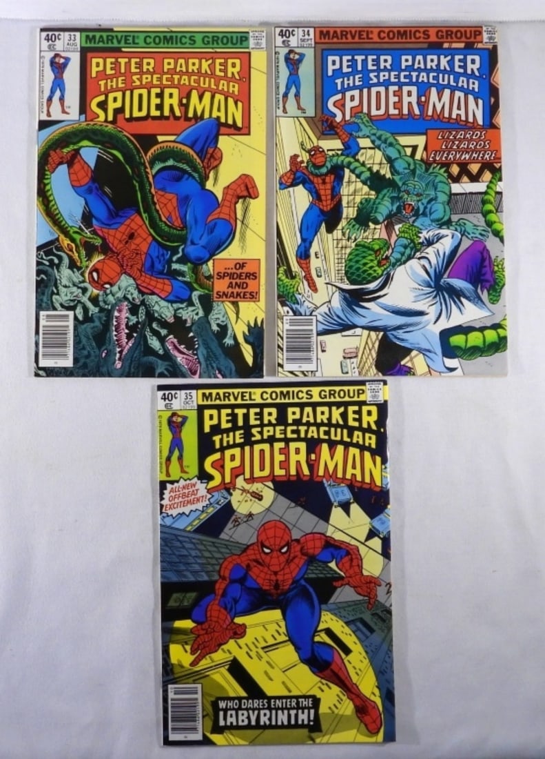 (3) SPIDERMAN MARVEL COMICS 1979 (1 of 2)