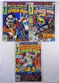 (3) SPIDERMAN MARVEL COMICS 1977