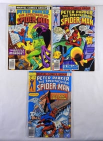 (3) 1977 MARVEL COMICS SPIDERMAN