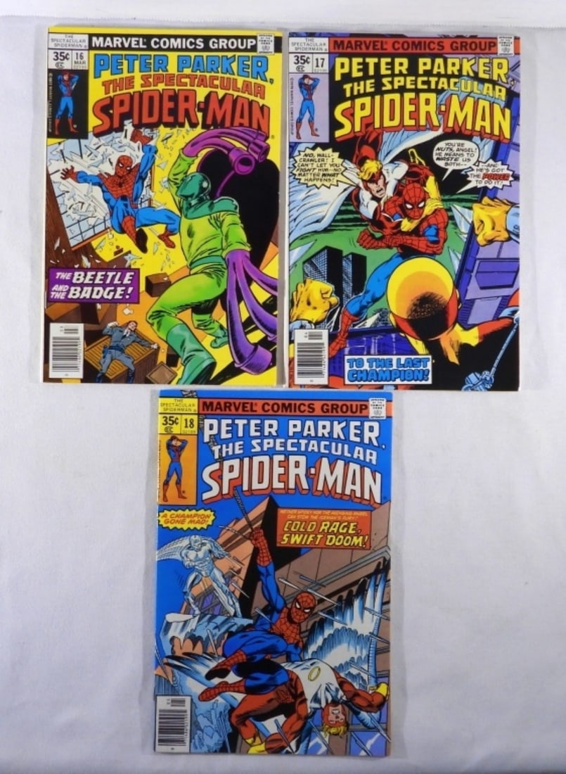 (3) 1977 MARVEL COMICS SPIDERMAN (1 of 2)