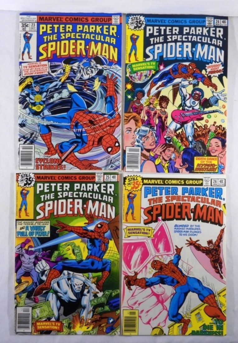 (4) 1978 MARVEL COMICS SPIDERMAN (1 of 2)