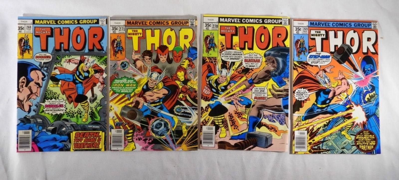 (4) MARVEL THE MIGHTY THOR COMICS 1977 (1 of 2)