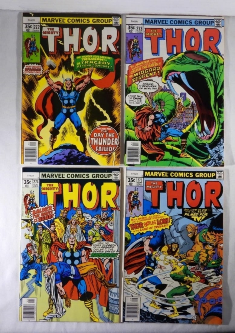 (4) MARVEL THE MIGHTY THOR COMICS 1978 (1 of 2)