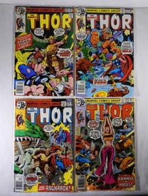 (4) MARVEL THE MIGHTY THOR COMICS 1978