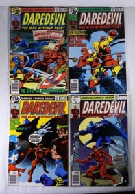 (4) 1978 MARVEL DAREDEVIL COMIC BOOKS
