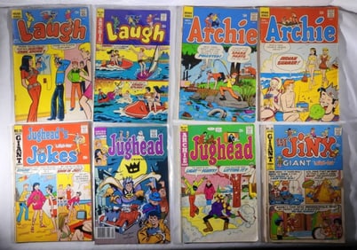(8) ARCHIE COMIC LOT - LIL JINX, LAUGH