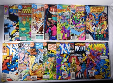 (14) DC & MARVEL COMICS MIXED LOT