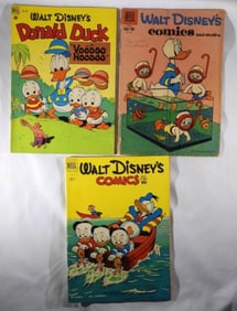 (3) DELL WALT DISNEY COMICS 10c