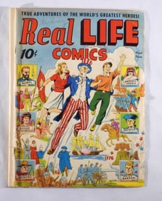 1941 REAL LIFE COMICS #1 ISSUE 10c