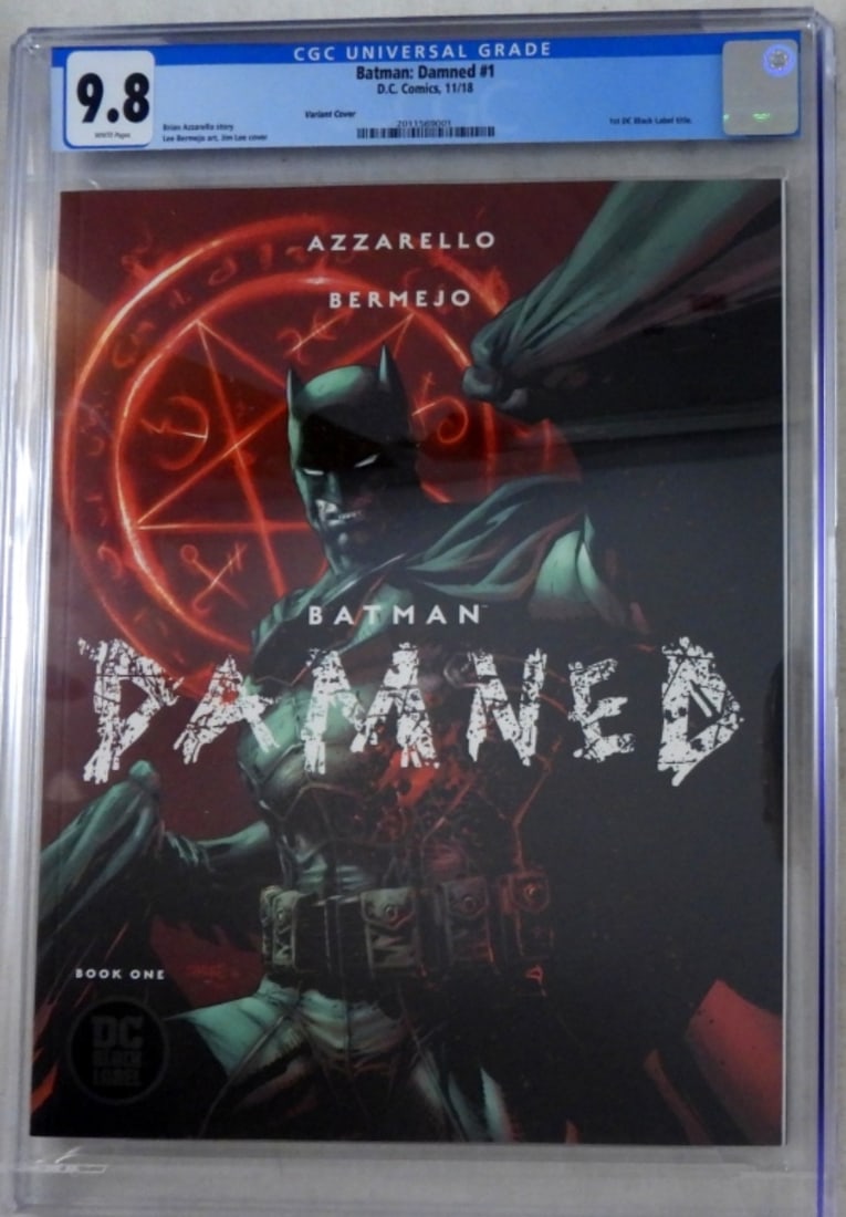 11/18 DC BATMAN DAMNED #1 CGC 9.8 (1 of 2)