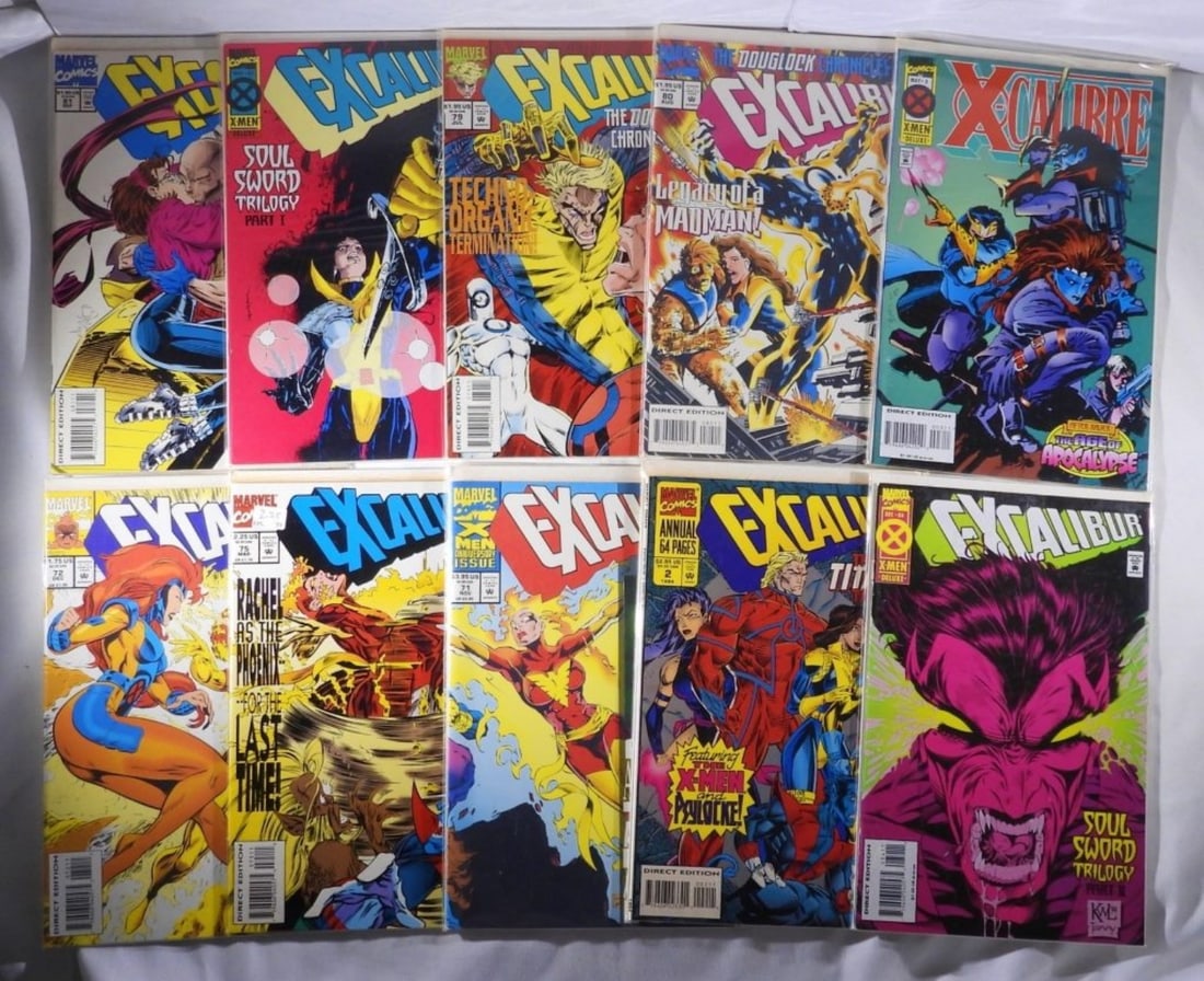 (13) MARVEL EXCALIBUR COMIC LOT (1 of 2)