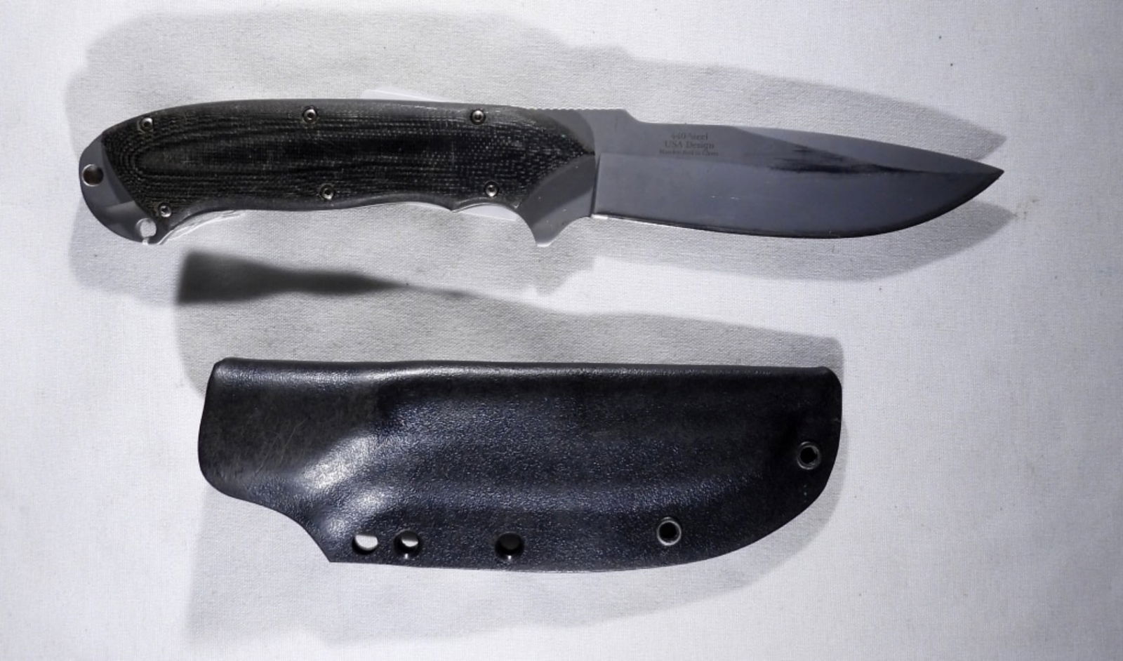 9" MTECH USA STRAIGHT KNIFE & SHEATH (1 of 2)