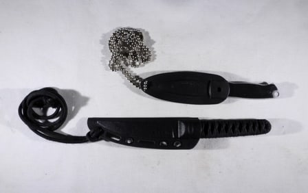 (2) STRAIGHT KNIVES: CRKT & JAGUAR