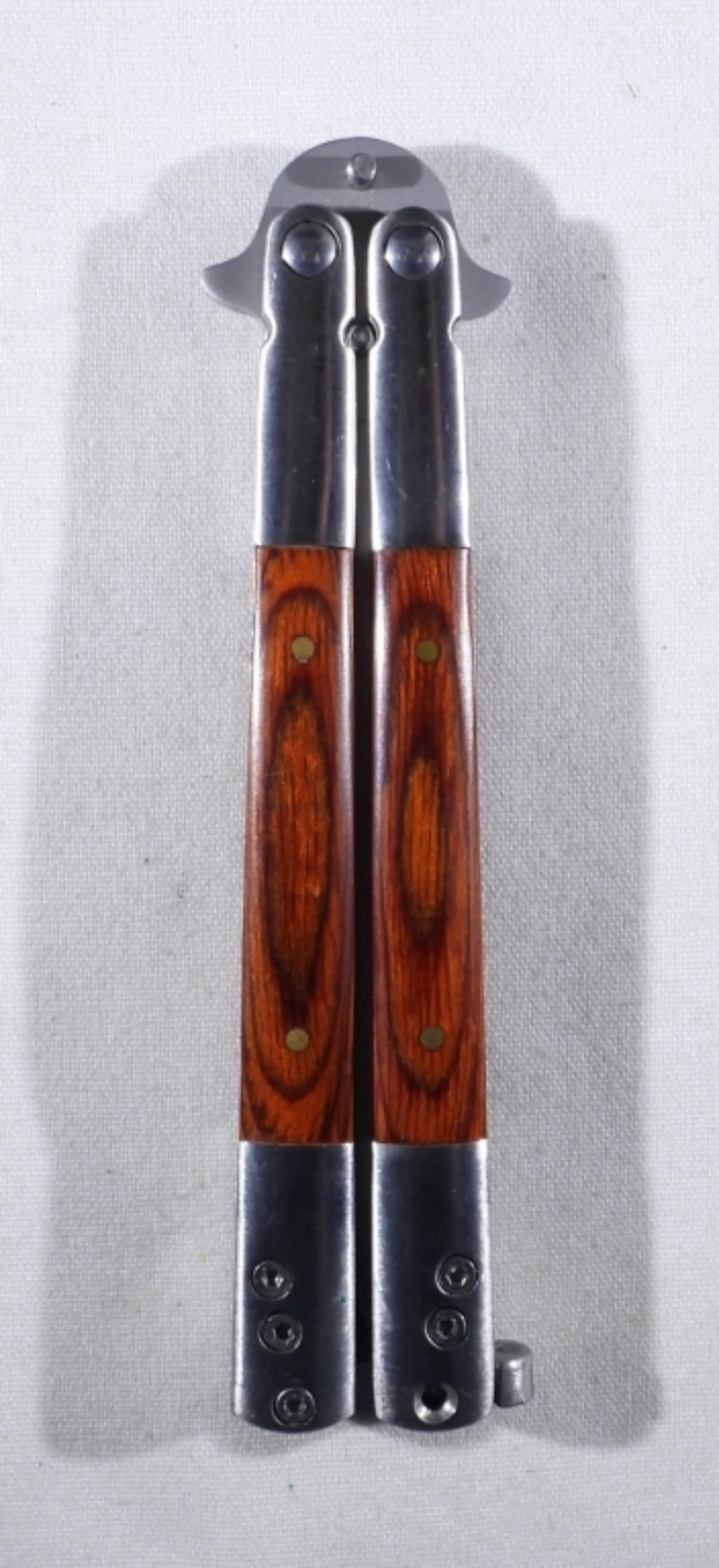 9" BUTTERFLY KNIFE 440 STAINLESS (1 of 4)