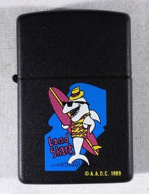 1989 UNFIRED LAND SHARK ZIPPO