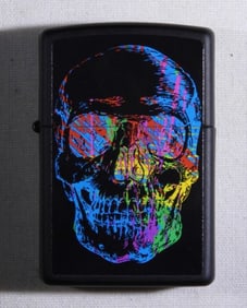 2021 SEALED COLORFUL X-RAY SKULL ZIPPO