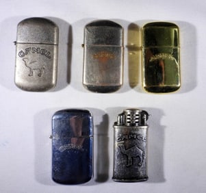 (5) VTG CAMEL LIGHTERS