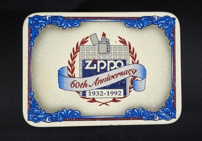 UNFIRED ZIPPO 60TH ANNIVERSARY 1932-1992